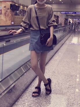 「LOVFEE（ラッフィ）のアイテム（ワンピース/ドレス）」を使った、Olive さん（レディース・165cm）の夏コーディネート