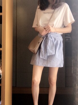 「LOVFEE（ラッフィ）のアイテム（スカート）」を使った、Olive さん（レディース・165cm）の春コーディネート