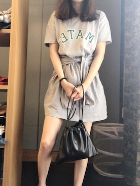 「LOVFEE（ラッフィ）のアイテム（ワンピース/ドレス）」を使った、Olive さん（レディース・165cm）の夏コーディネート