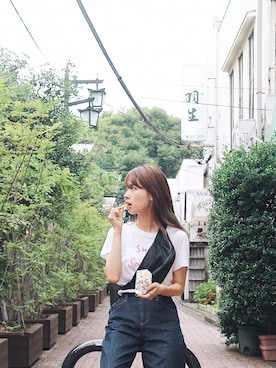 「URBAN RESEARCH（アーバンリサーチ）のアイテム（ボディバッグ/ウエストポーチ）」を使った、natsukoakahani さん（レディース・165cm）の夏コーディネート