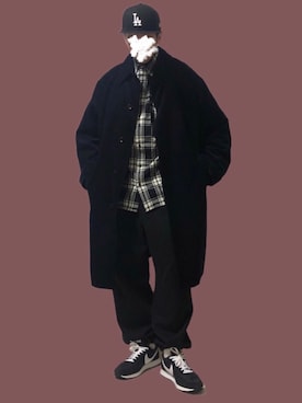 「improves（インプローブス）のアイテム（トップス）」を使った、TEEさん（メンズ・182cm）の冬コーディネート