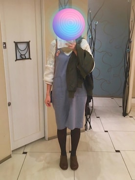 「袖ボリューム」｜「アイテム（その他アウター）」を使った、yukkoさん（レディース・168cm）の春コーディネート