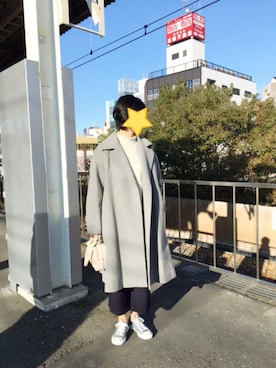 「MID by MIDWEST（ミッド バイ ミッドウエスト）のアイテム」を使った、akiフォーさん（レディース・163cm）の冬コーディネート