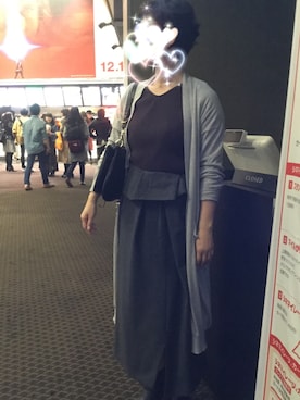 「MID by MIDWEST（ミッド バイ ミッドウエスト）のアイテム」を使った、akiフォーさん（レディース・163cm）の秋コーディネート