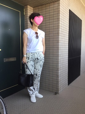 「MID by MIDWEST（ミッド バイ ミッドウエスト）のアイテム」を使った、akiフォーさん（レディース・163cm）の夏コーディネート