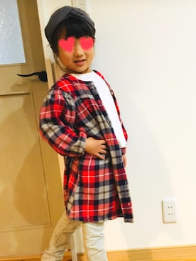 「F.O.KIDS（エフオーキッズ）のアイテム（ワンピース/ドレス）」を使った、あいまな1210さん（キッズ・120cm）の秋コーディネート