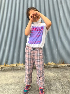 「ハデ色」｜あいまな1210さん（キッズ・135cm）の夏コーディネート