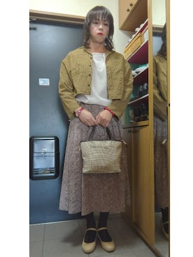 「おとなしめ」｜メグミ   ☆海乃  恵さん（レディース・171cm）の冬コーディネート