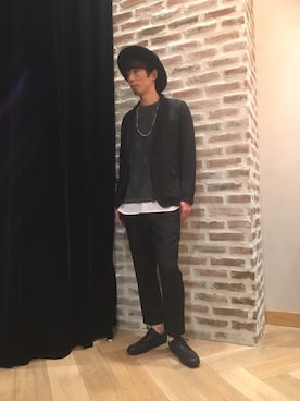 「VOGUISH（ヴォーギッシュ）のアイテム（ジャケット/アウター）」を使った、yataさん（メンズ・177cm）の春コーディネート