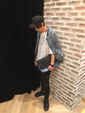 「VOGUISH（ヴォーギッシュ）のアイテム（ジャケット/アウター）」を使った、yataさん（メンズ・177cm）の春コーディネート