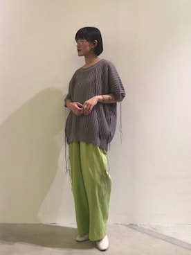 「VERYNERD（ベリーナード）のアイテム」を使った、ナズさん（レディース・157cm）の夏コーディネート