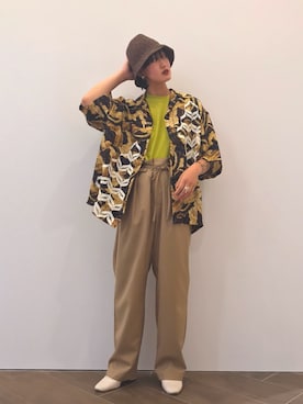 「CPH（シーピーエイチ）のアイテム」を使った、ナズさん（レディース・157cm）の夏コーディネート