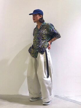 「SHINYAKOZUKA（シンヤコヅカ）のアイテム」を使った、ナズさん（レディース・157cm）の夏コーディネート