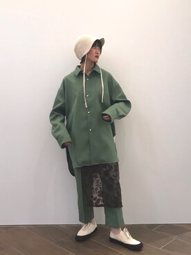 「SHINYAKOZUKA（シンヤコヅカ）のアイテム（ジャケット/アウター）」を使った、ナズさん（レディース・157cm）の夏コーディネート