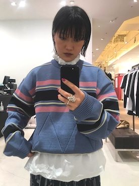 「TAUPE（トープ）のアイテム」を使った、ナズさん（レディース・157cm）の夏コーディネート