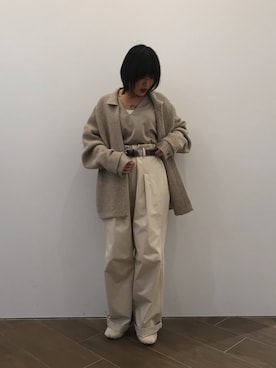 「crepuscule（クレプスキュール）のアイテム」を使った、ナズさん（レディース・157cm）の秋コーディネート