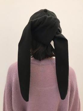 「CPH（シーピーエイチ）のアイテム（キャップ）」を使った、ナズさん（レディース・157cm）の冬コーディネート