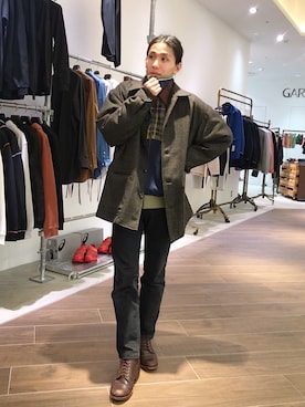 「HEALTH（ヘルス）のアイテム」を使った、ナズさん（レディース・157cm）の冬コーディネート