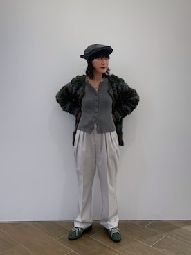 「CPH（シーピーエイチ）のアイテム」を使った、ナズさん（レディース・157cm）の冬コーディネート