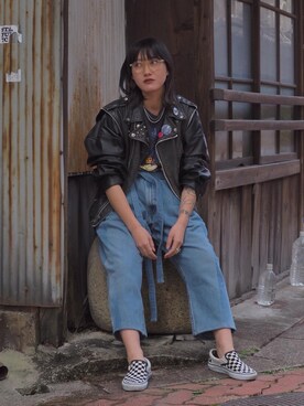 「SEEALL（シーオール）のアイテム」を使った、ナズさん（レディース・157cm）の冬コーディネート