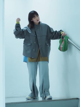 「SYU.HOMME/FEMM（シュウ）のアイテム」を使った、ナズさん（レディース・157cm）の春コーディネート