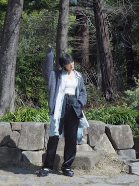 「ROBES&CONFECTIONS（ローブスコンフェクションズ）のアイテム」を使った、ナズさん（レディース・157cm）の春コーディネート