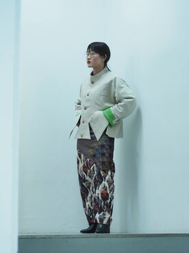 「VERYNERD（ベリーナード）のアイテム」を使った、ナズさん（レディース・157cm）の春コーディネート