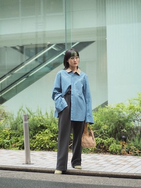 「saby（サバイ）のアイテム」を使った、ナズさん（レディース・157cm）の春コーディネート