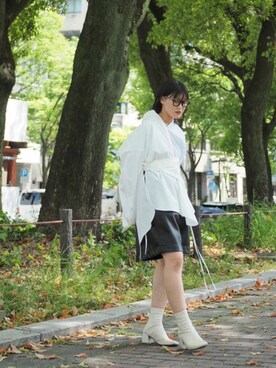 「saby（サバイ）のアイテム」を使った、ナズさん（レディース・157cm）の春コーディネート