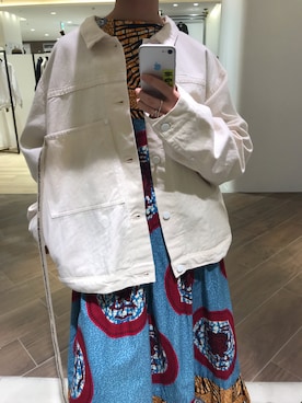 「SHINYAKOZUKA（シンヤコヅカ）のアイテム（ジャケット/アウター）」を使った、ナズさん（レディース・157cm）の春コーディネート
