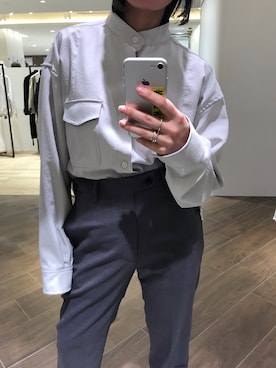 「YOKE（ヨーク）のアイテム」を使った、ナズさん（レディース・157cm）の春コーディネート