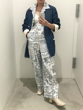 「SHINYAKOZUKA（シンヤコヅカ）のアイテム」を使った、ナズさん（レディース・157cm）の夏コーディネート