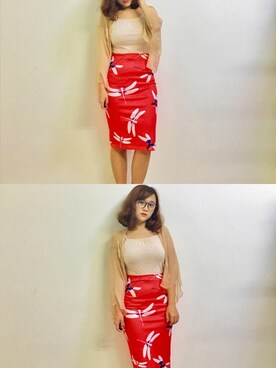 「アイテム（キャミソール、ベージュ系）」を使った、shugengtwinsさん（レディース・158cm）の春コーディネート