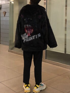 「doublet（ダブレット）のアイテム（その他アウター）」を使った、Riiさん（メンズ・175cm）の秋コーディネート