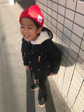 「5歳」｜「アイテム（マウンテンパーカー）」を使った、ruisboyさん（キッズ・110cm）の冬コーディネート