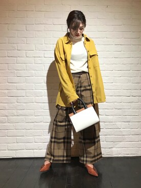 「MARNI」｜「アイテム（その他アウター）」を使った、清水 みゆきさん（レディース・157cm）の秋コーディネート