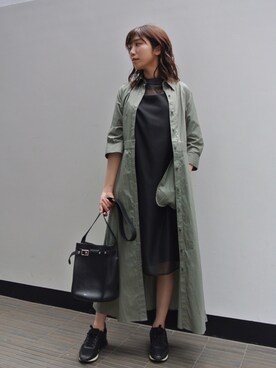 Loveless ラブレス レディース のワンピース ドレス グリーン カーキ 緑色系 コットン コーディネート セールアイテム Zozotown