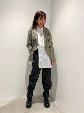 清水 みゆきさん（レディース・157cm）の秋コーディネート