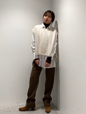 清水 みゆきさん（レディース・157cm）の秋コーディネート