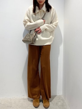 「TELFAR」｜清水 みゆきさん（レディース・157cm）の冬コーディネート