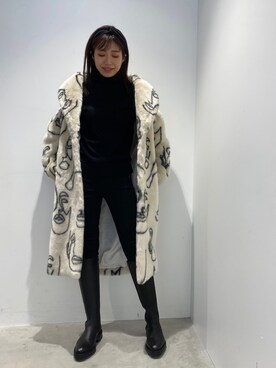 「alexanderwang（アレキサンダーワン）のアイテム」を使った、清水 みゆきさん（レディース・157cm）の冬コーディネート