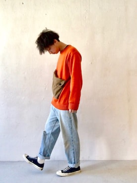 「Raphaのアイテム」を使った、はなまるさん（メンズ・173cm）の春コーディネート