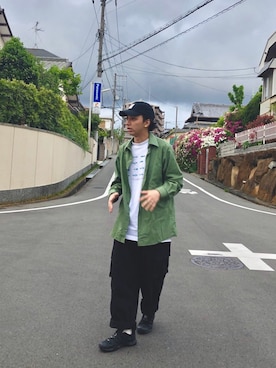 「adidas（アディダス）のアイテム（ブーツ）」を使った、はなまるさん（メンズ・173cm）の春コーディネート