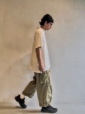 「adidas（アディダス）のアイテム（ブーツ）」を使った、はなまるさん（メンズ・173cm）の春コーディネート