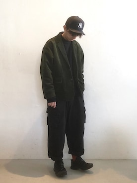 「adidas（アディダス）のアイテム（ブーツ）」を使った、はなまるさん（メンズ・173cm）の冬コーディネート