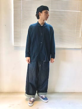 「BEAMS BOY（ビームスボーイ）のアイテム（帽子）」を使った、はなまるさん（メンズ・173cm）の秋コーディネート