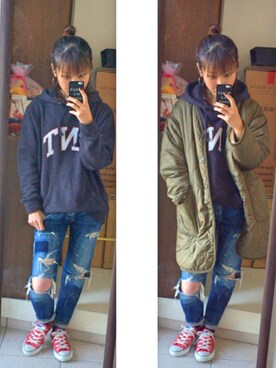 mi-ta◡̈✩さん(レディース・158cm)の冬コーディネート