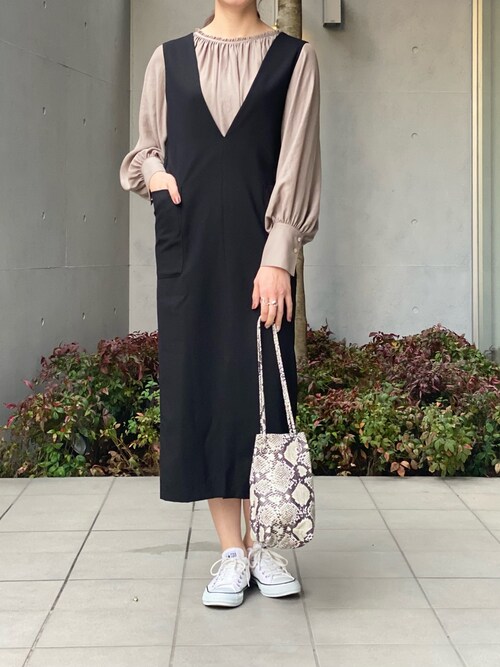 Yuuu Rive Droite 舞浜ｲｸｽﾋﾟｱﾘ Rive Droiteのジャンパースカートを使ったコーディネート Wear