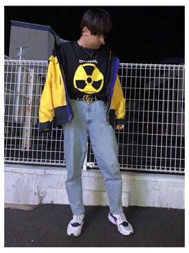 「TOMMY HILFIGER（トミーヒルフィガー）のアイテム（マウンテンパーカー）」を使った、TaKuMaさん（メンズ・176cm）の春コーディネート