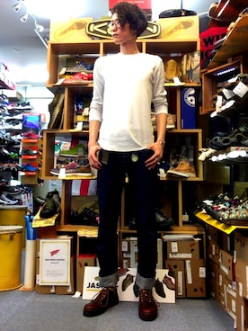 「パラディウム」｜TSUYO-kickさん（メンズ・187cm）の春コーディネート